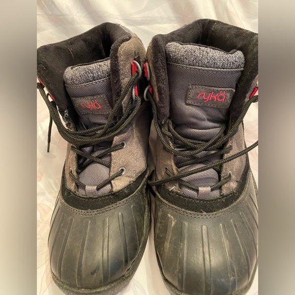 Ryka Mallory womens duck boots size 9.5 warm waterproof lace up winter suede - Picture 3 of 9